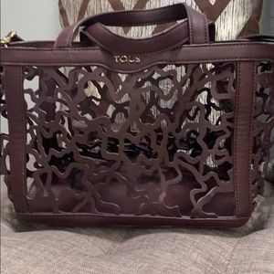Burgundy Tous bag